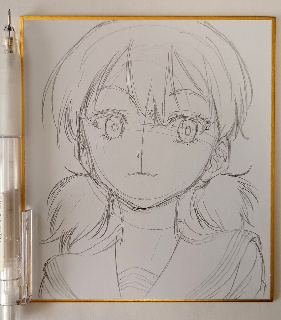 オリジナルイラスト 小色紙