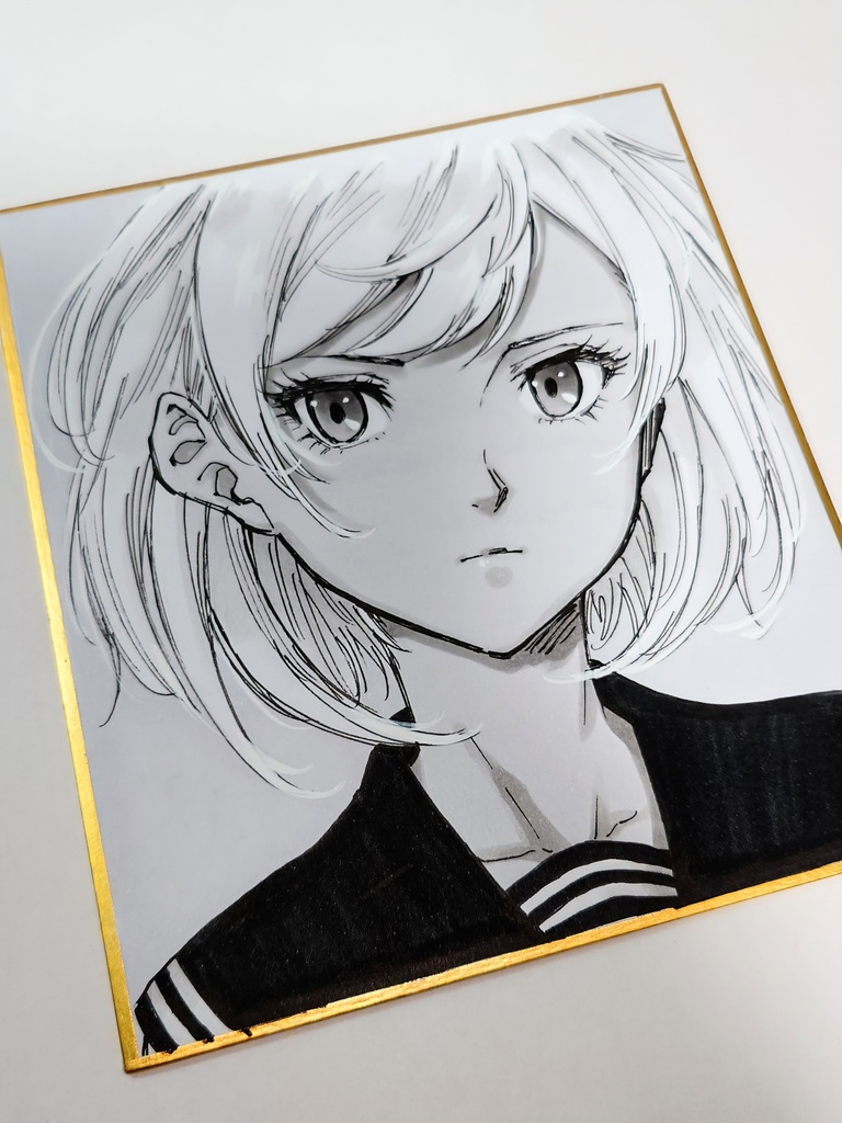 オリジナルイラスト 小色紙
