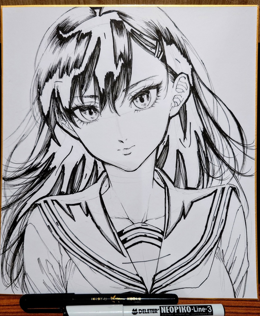 オリジナルイラスト 大色紙