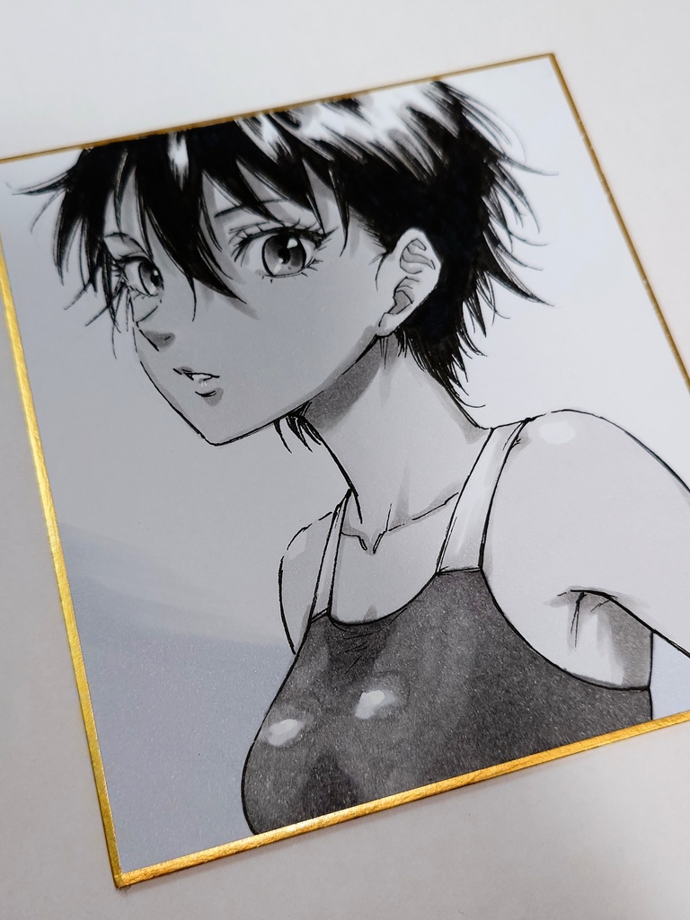 オリジナルイラスト 小色紙