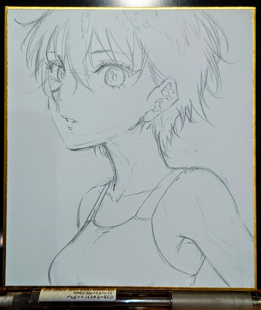 オリジナルイラスト 小色紙