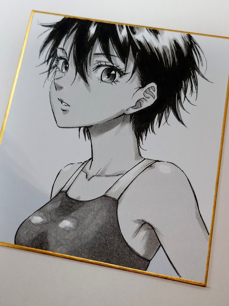 オリジナルイラスト 小色紙