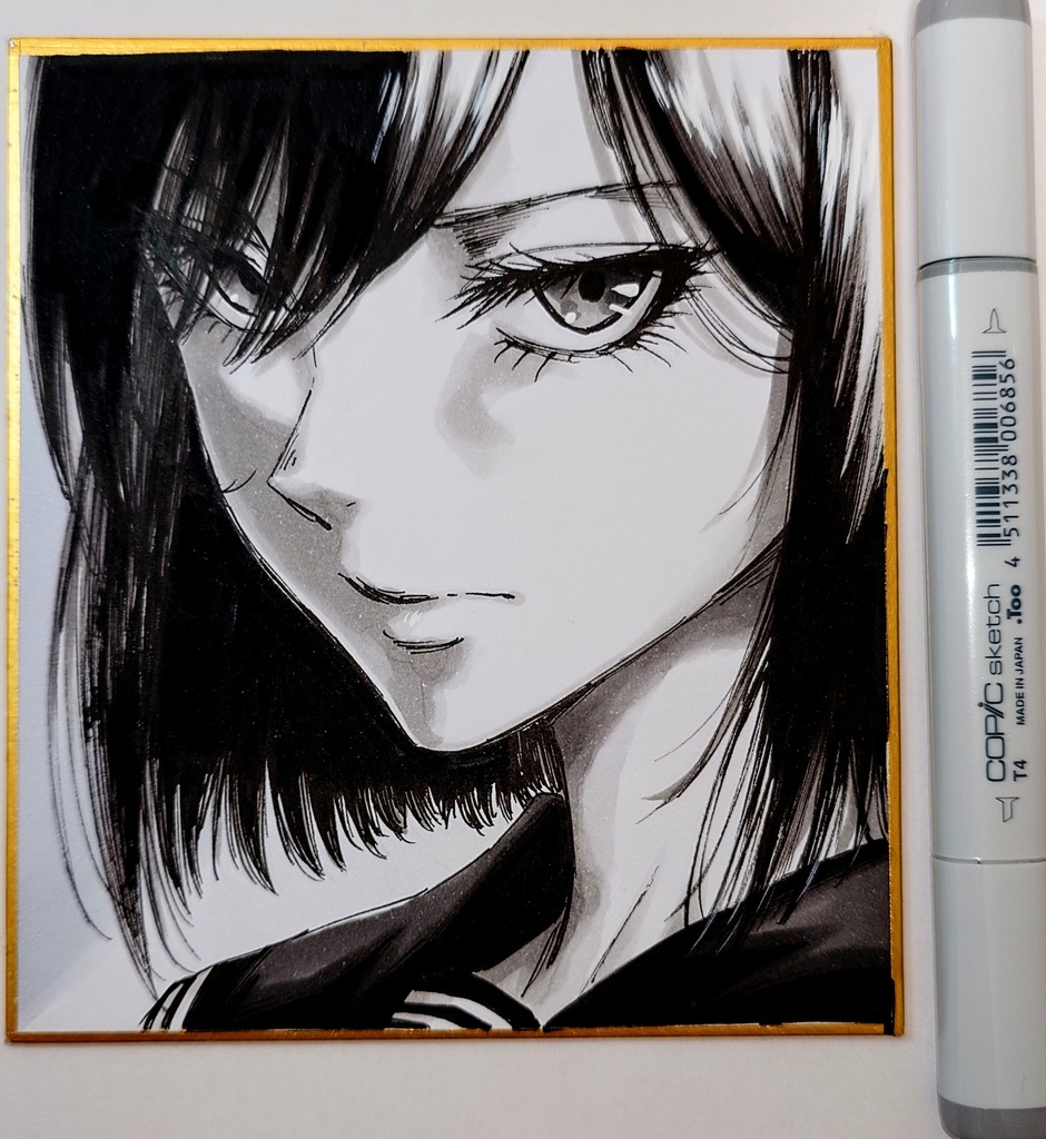 オリジナルイラスト 小色紙