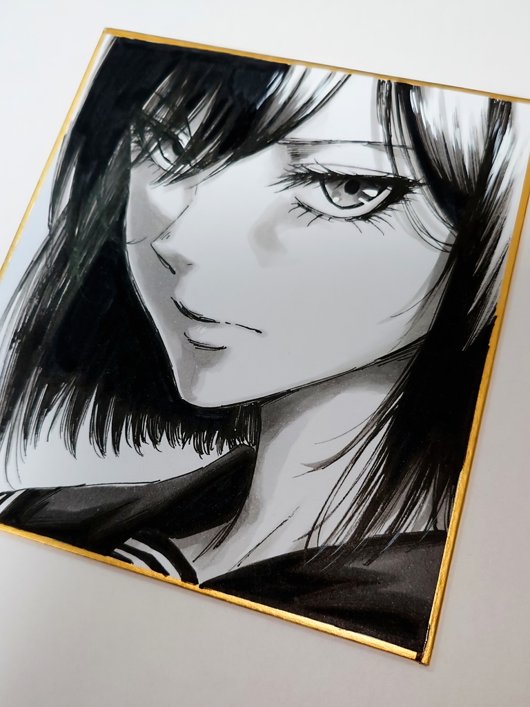 オリジナルイラスト 小色紙