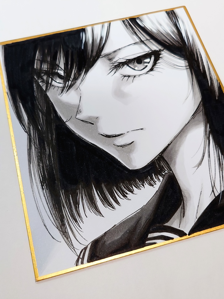 オリジナルイラスト 小色紙