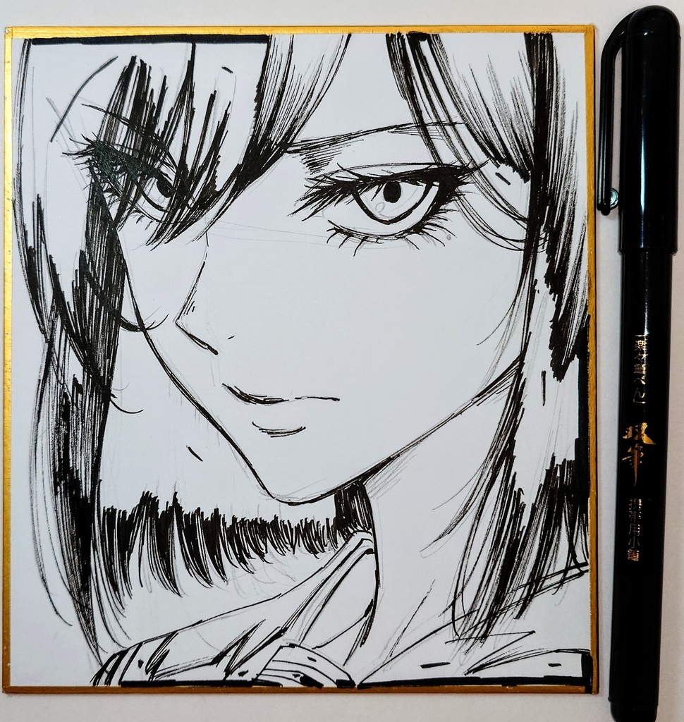 オリジナルイラスト 小色紙