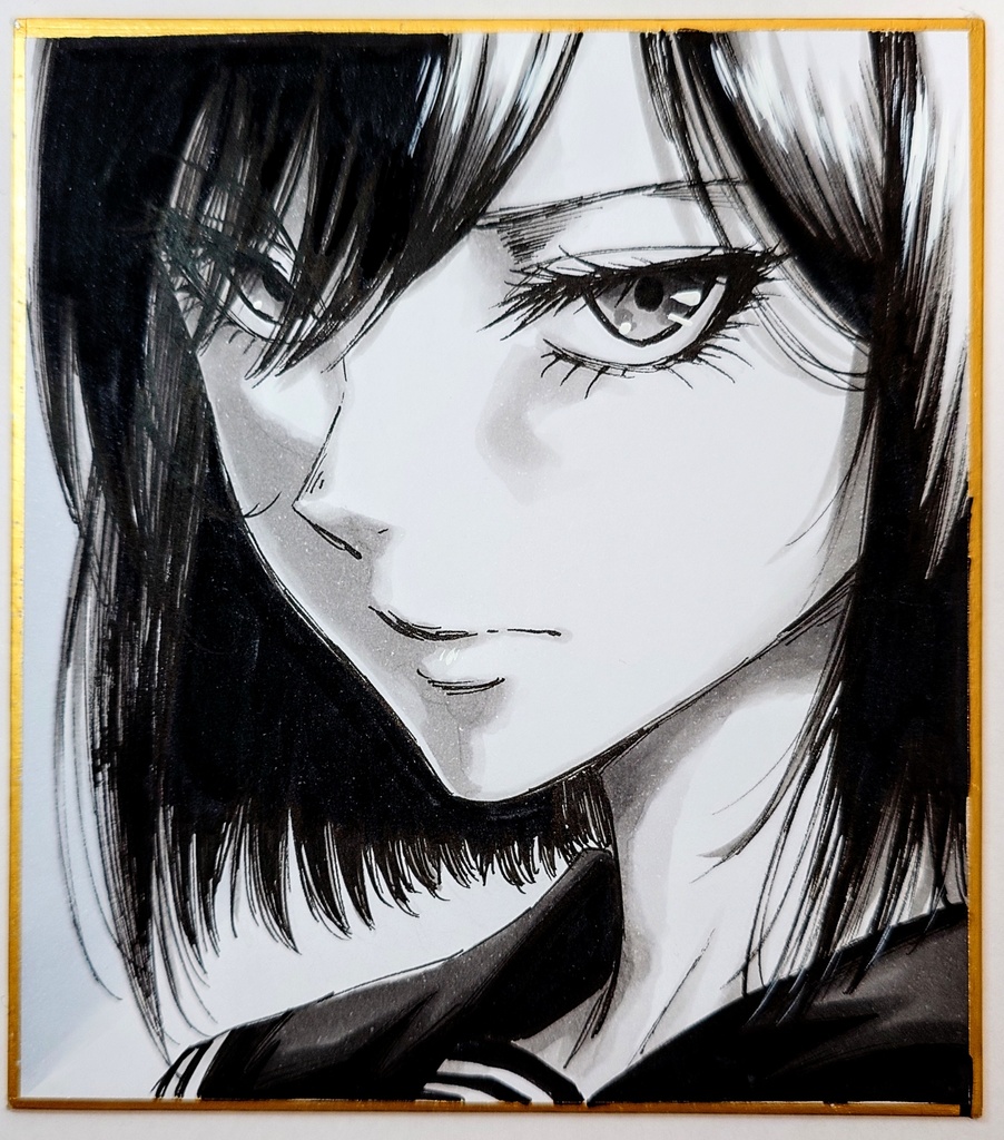 オリジナルイラスト 小色紙