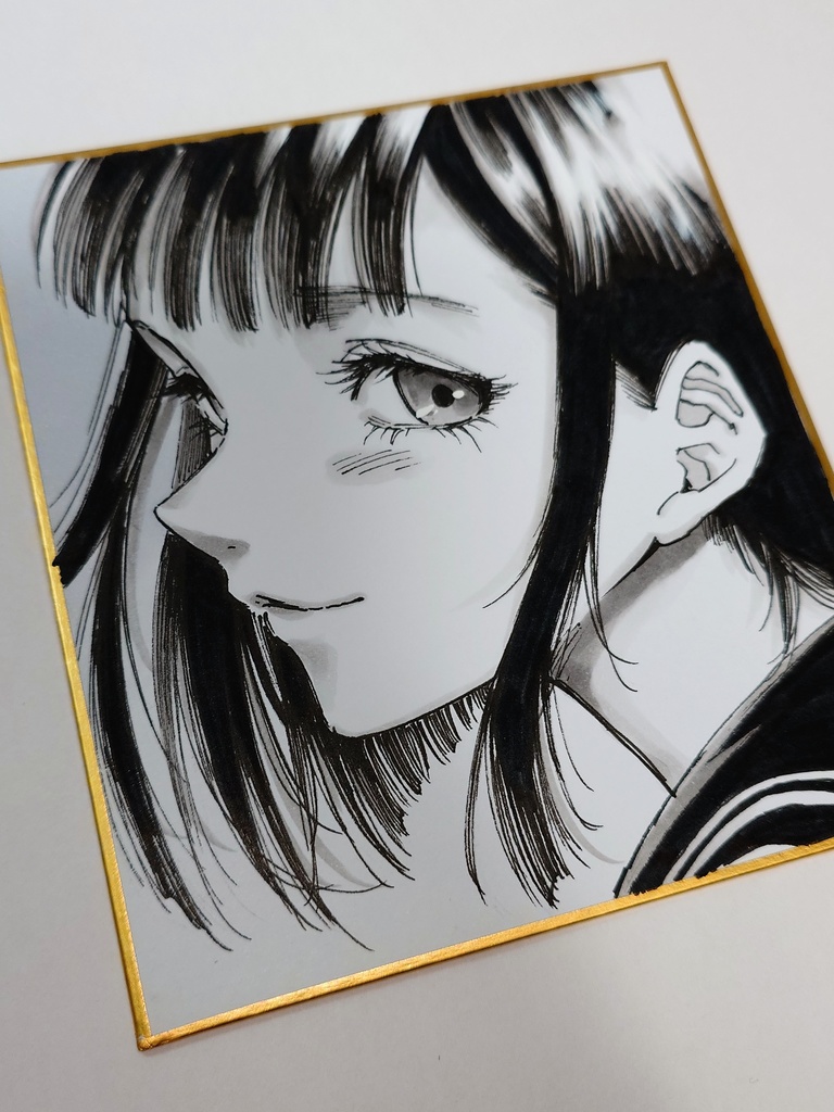 オリジナルイラスト 小色紙