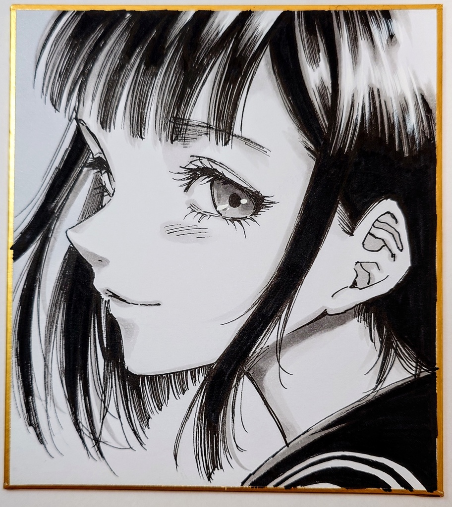 オリジナルイラスト　小色紙