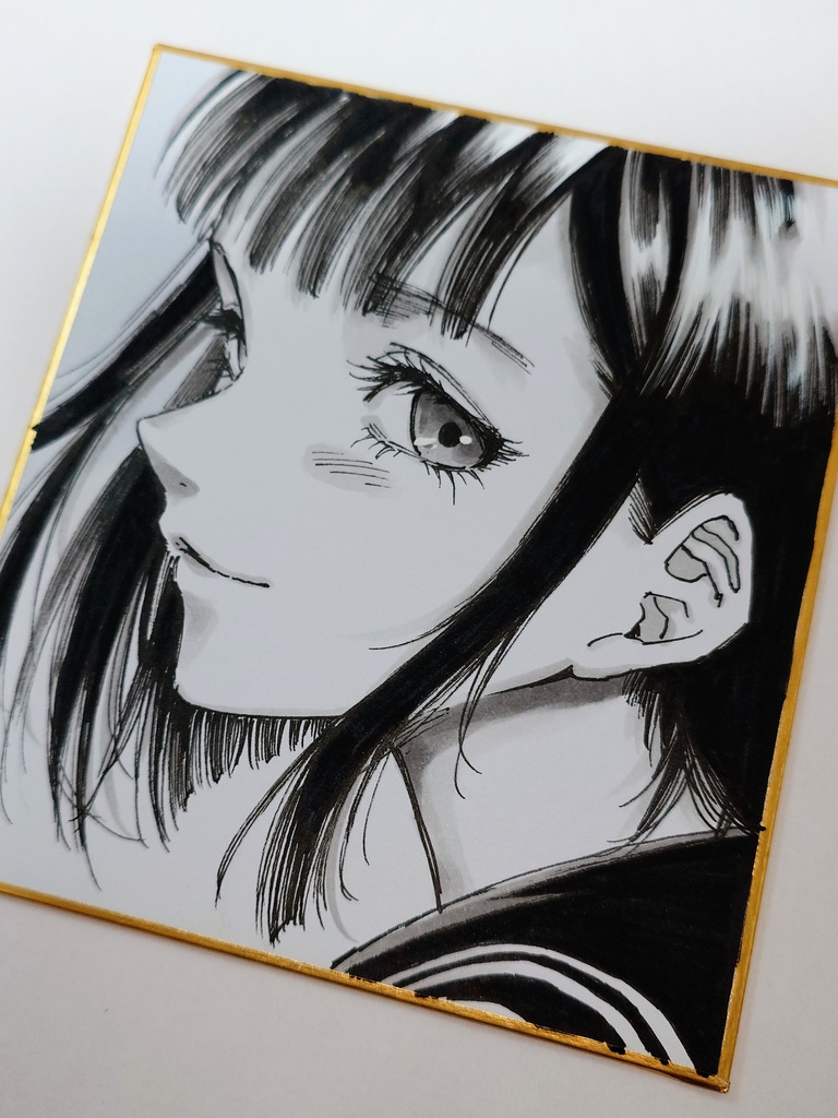 オリジナルイラスト 小色紙