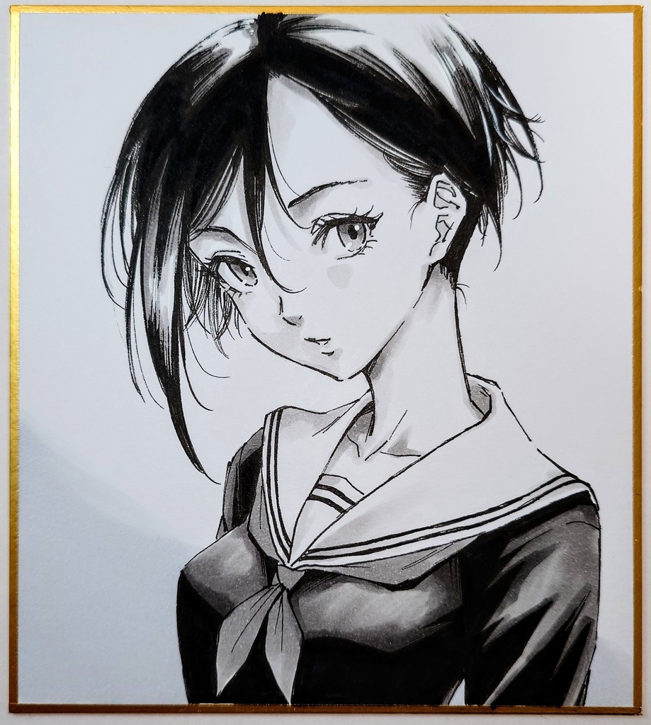 オリジナルイラスト 小色紙