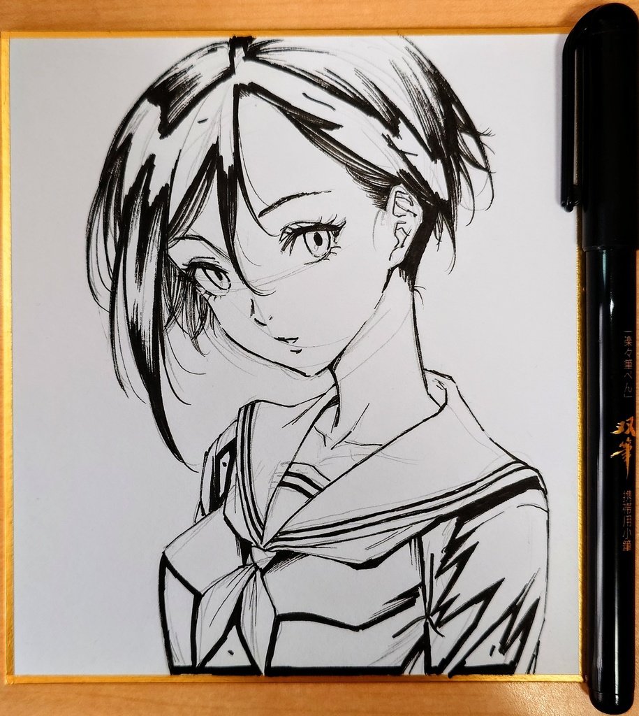 オリジナルイラスト 小色紙