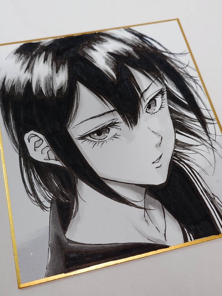 オリジナルイラスト 小色紙
