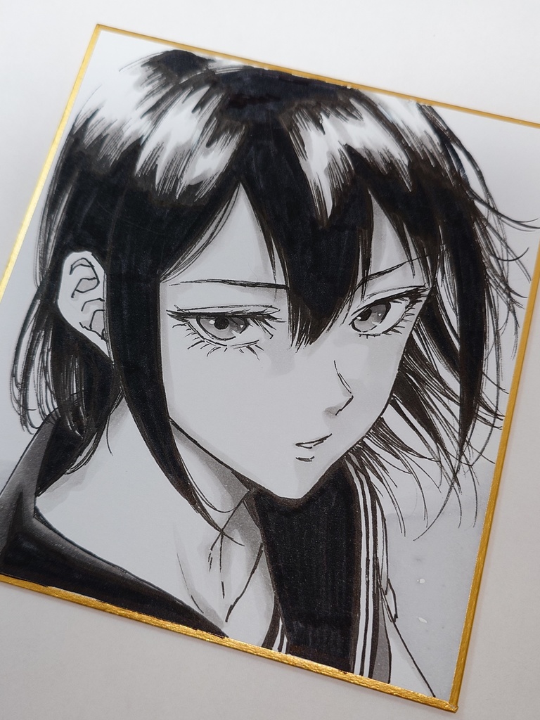 オリジナルイラスト 小色紙