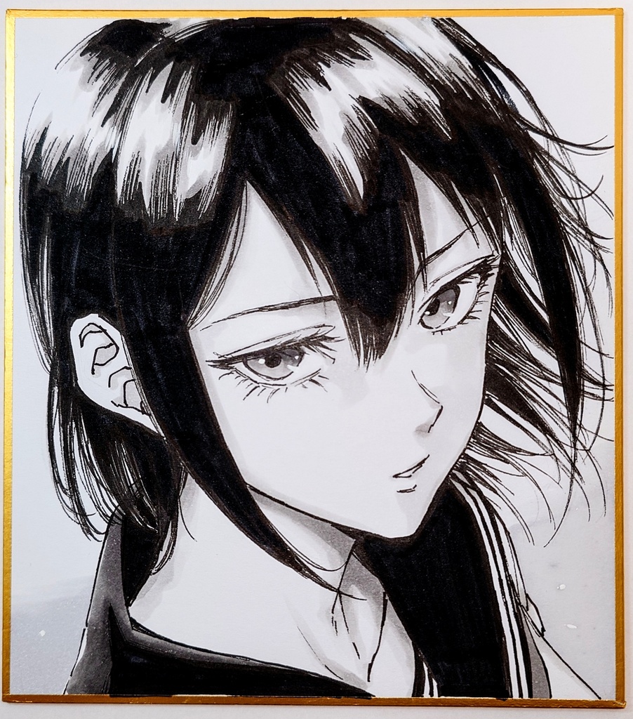 オリジナルイラスト 小色紙