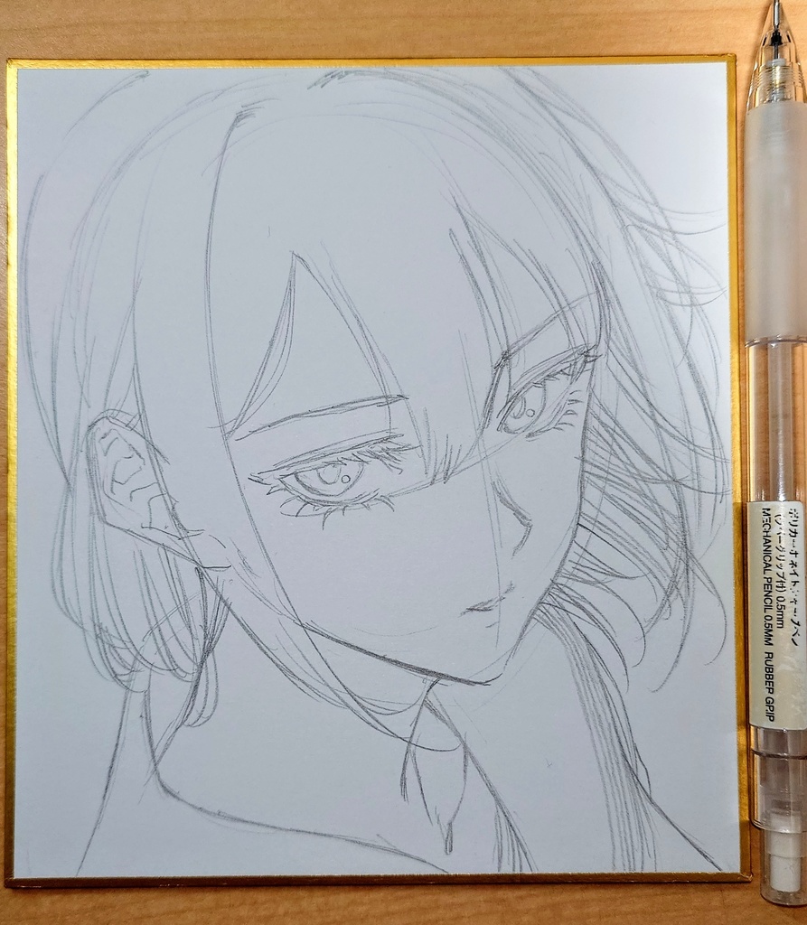 オリジナルイラスト 小色紙