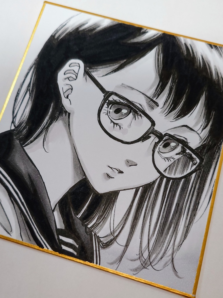 オリジナルイラスト 小色紙