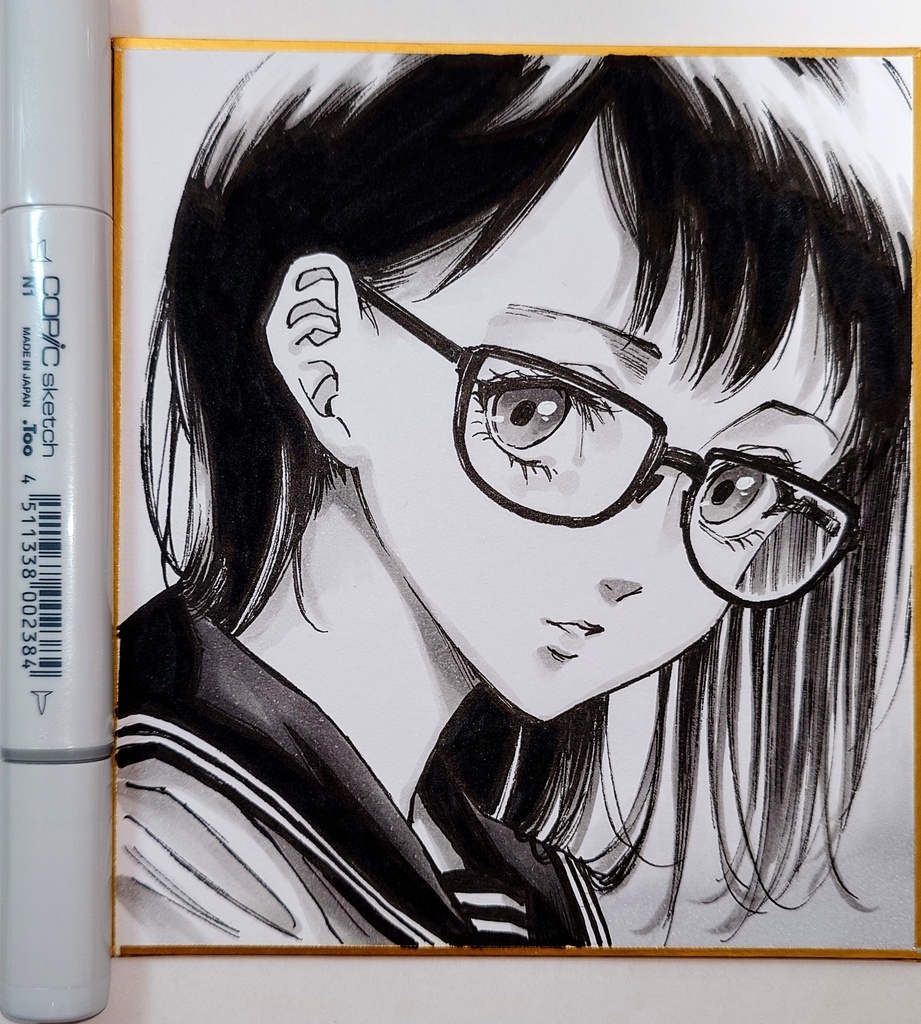 オリジナルイラスト 小色紙