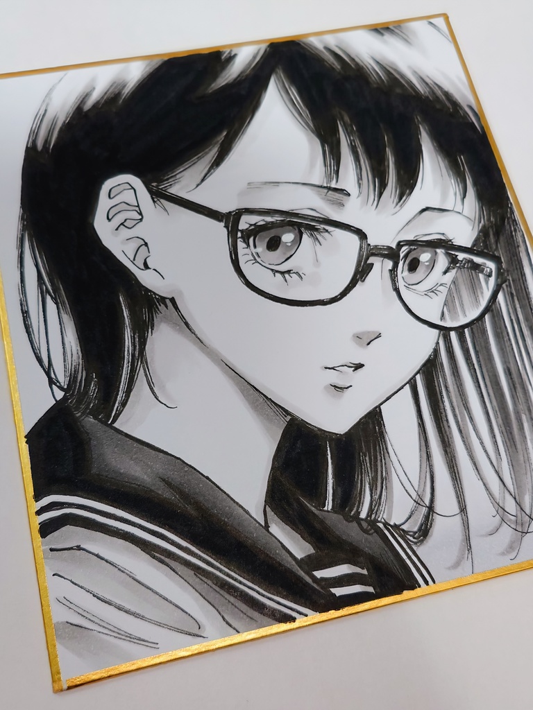 オリジナルイラスト 小色紙
