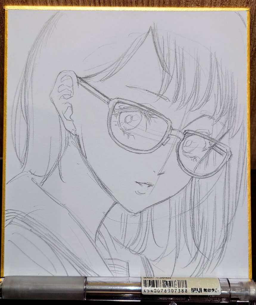 オリジナルイラスト 小色紙