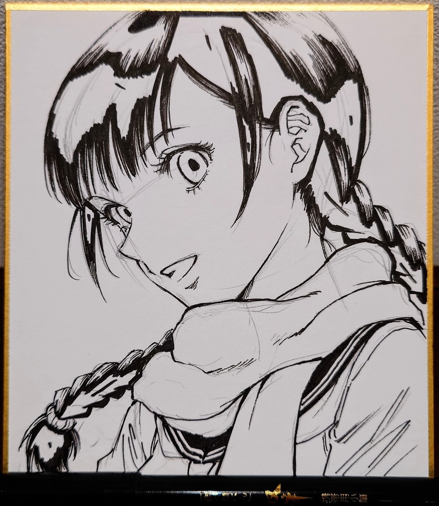 オリジナルイラスト 小色紙