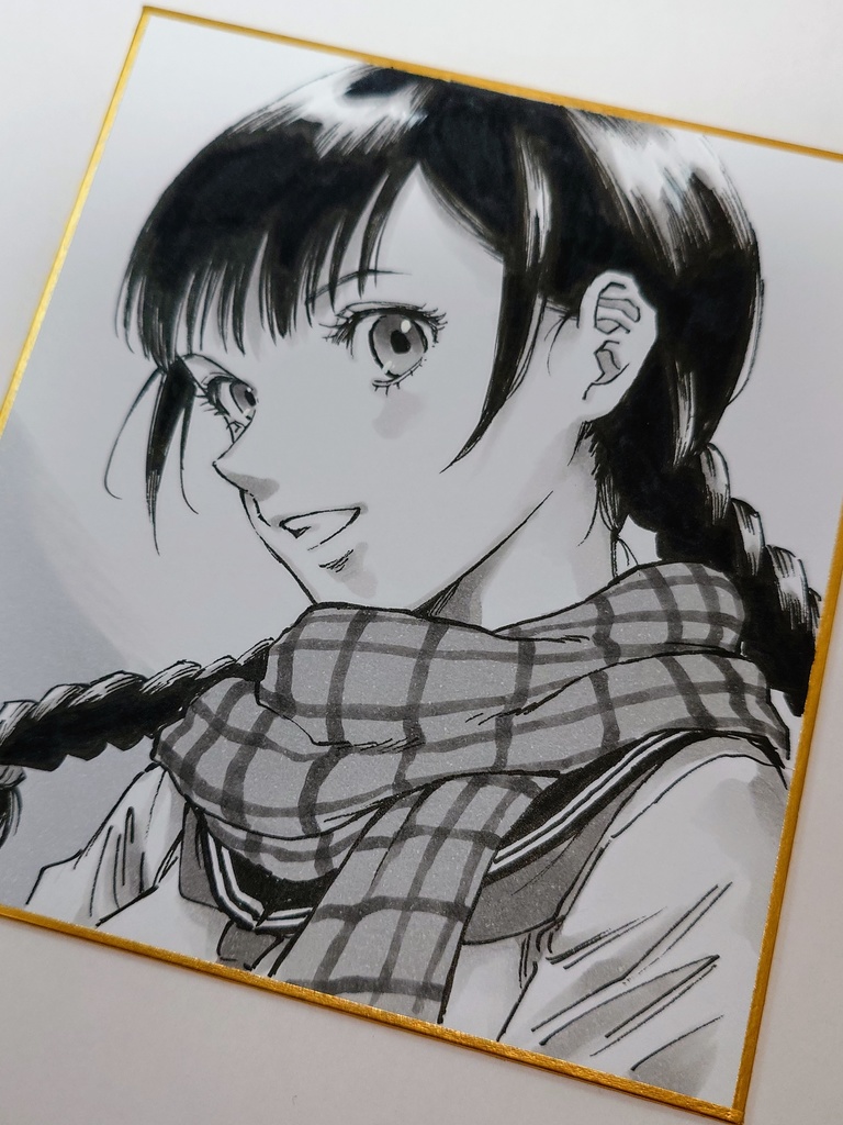 オリジナルイラスト 小色紙