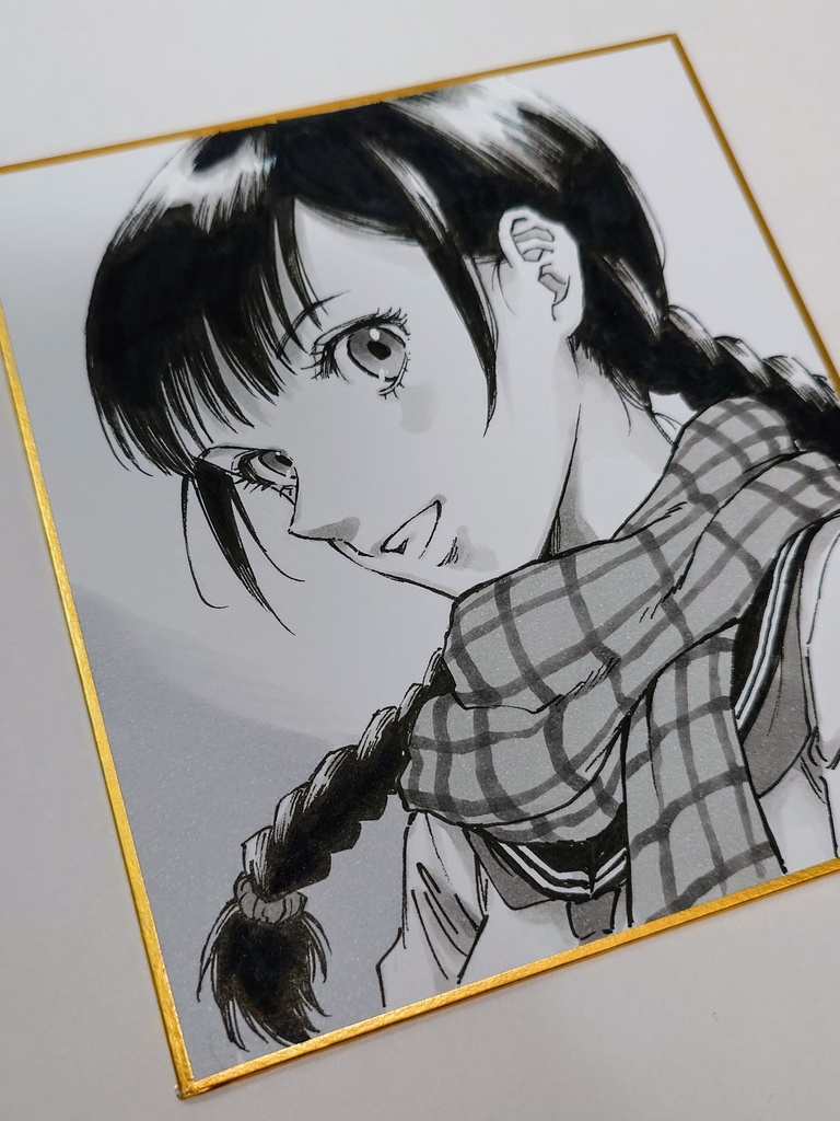 オリジナルイラスト 小色紙