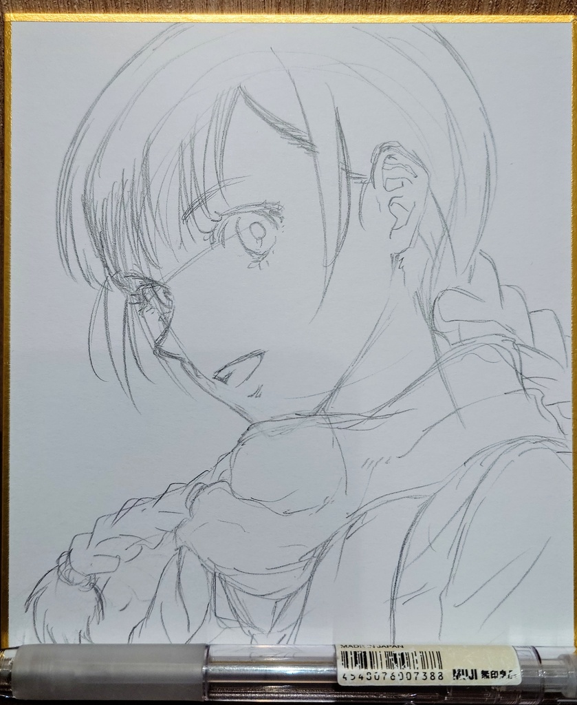 オリジナルイラスト 小色紙