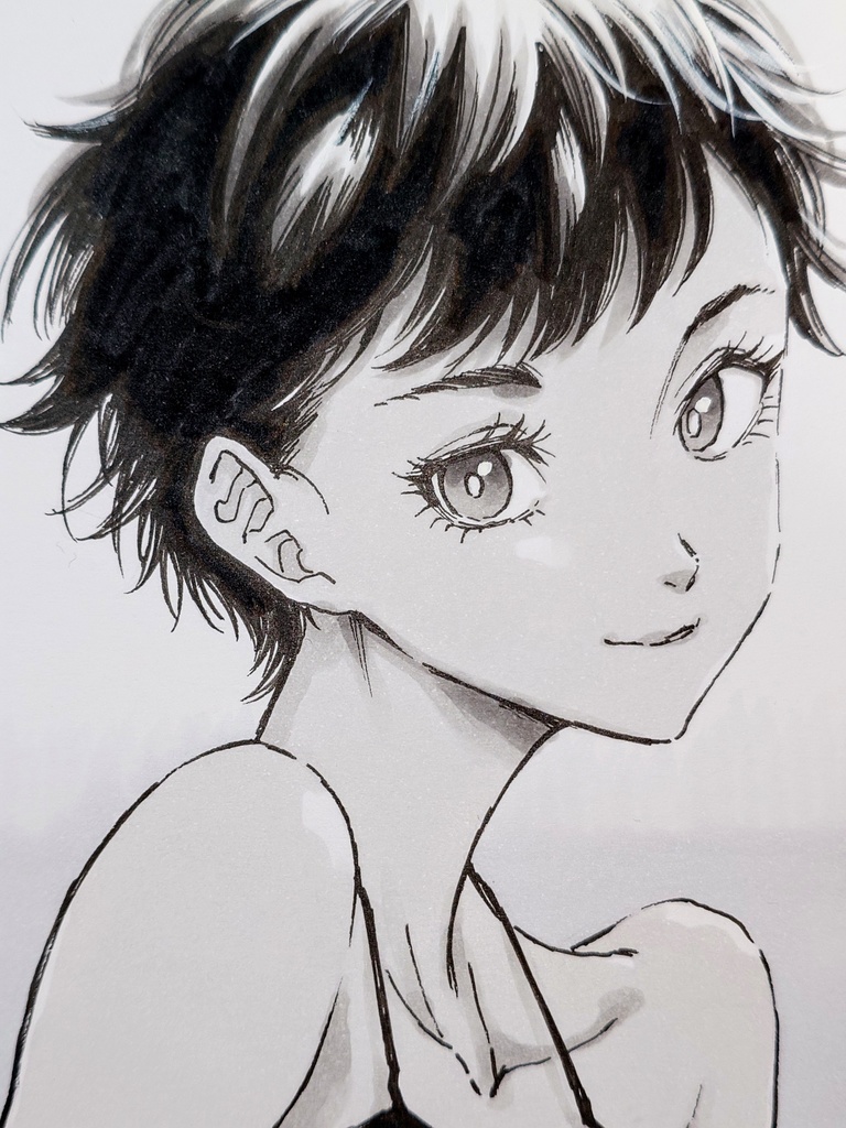 オリジナルイラスト　小色紙