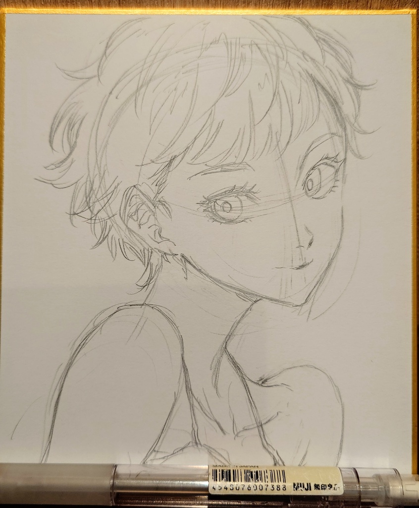 オリジナルイラスト 小色紙