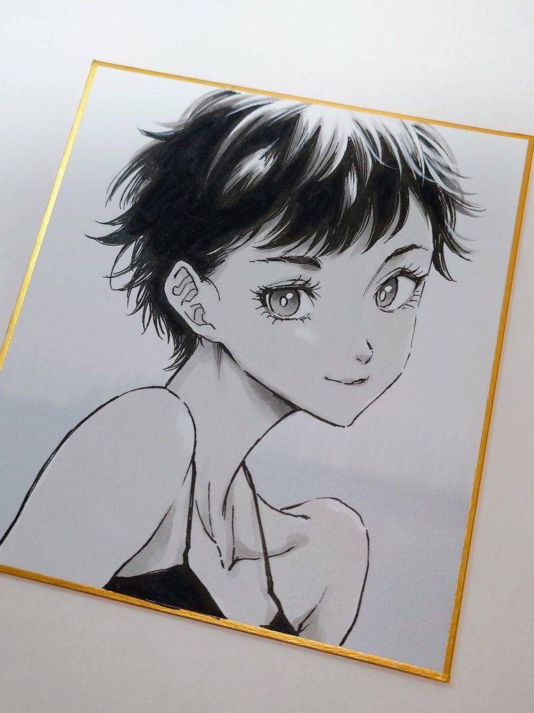 オリジナルイラスト 小色紙