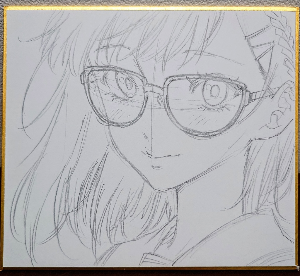 オリジナルイラスト 小色紙