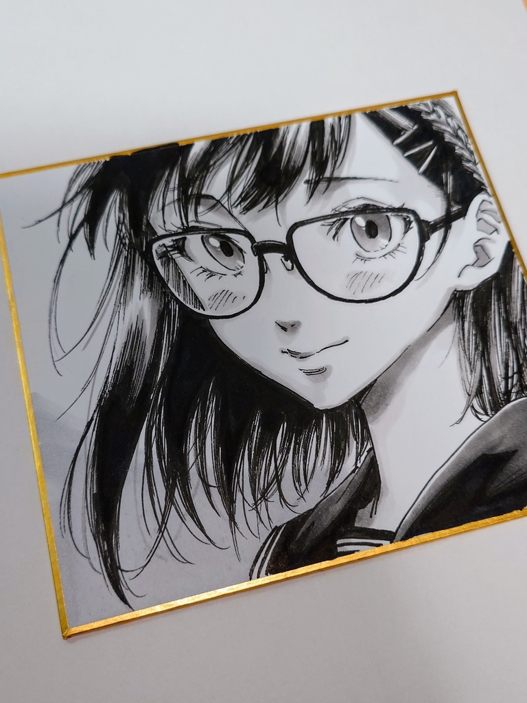 オリジナルイラスト 小色紙