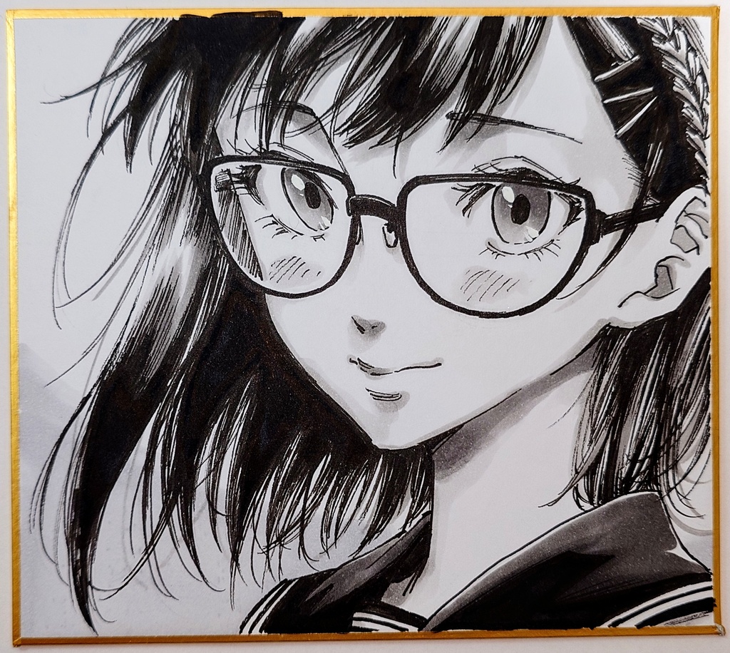 オリジナルイラスト 小色紙