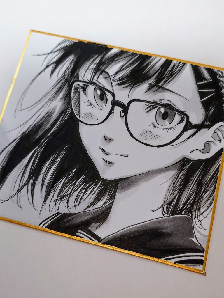 オリジナルイラスト 小色紙