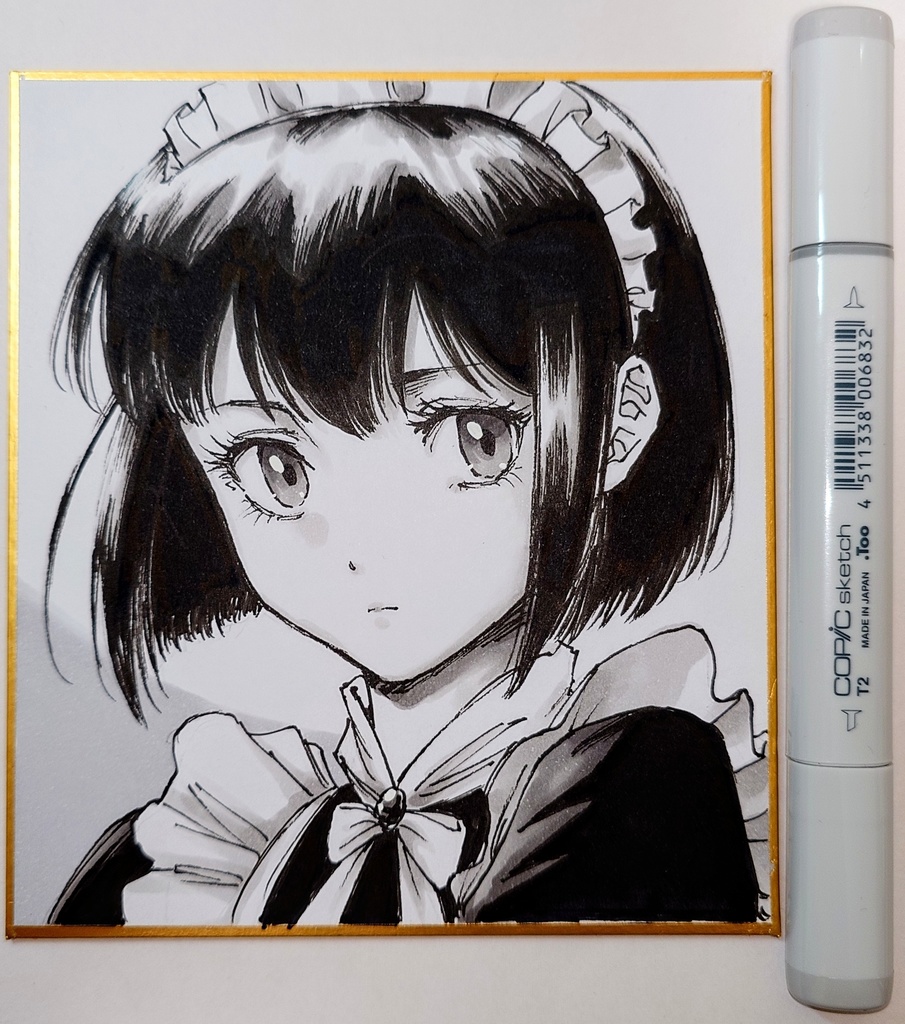 オリジナルイラスト 小色紙