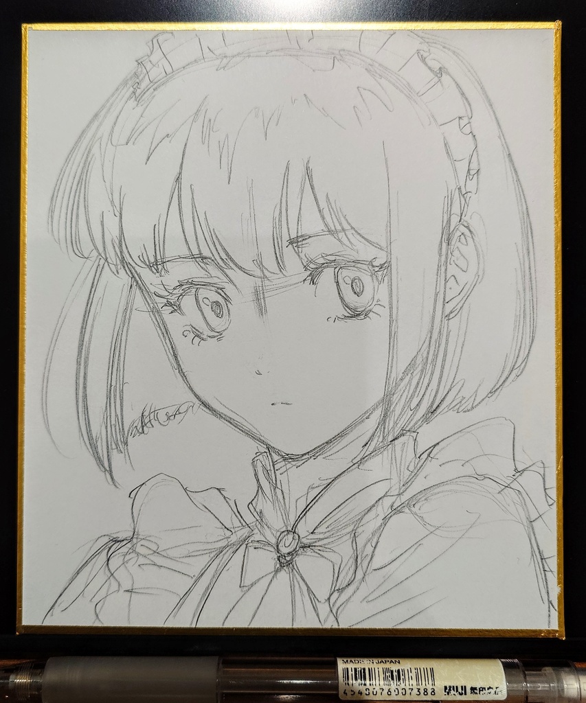 オリジナルイラスト 小色紙