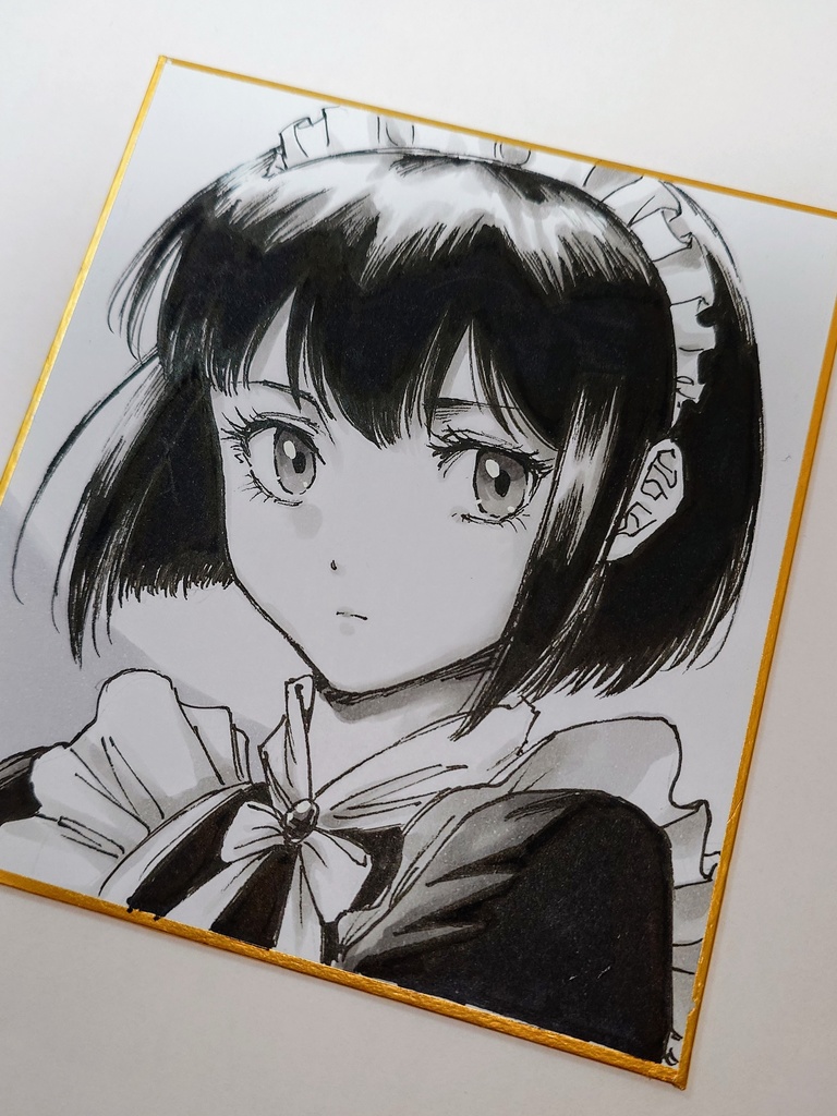 オリジナルイラスト 小色紙
