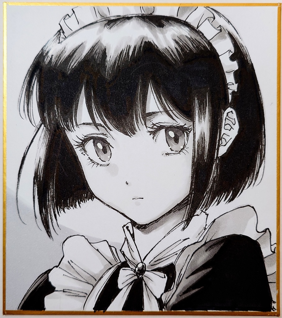 オリジナルイラスト 小色紙
