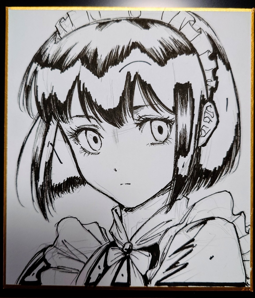 オリジナルイラスト 小色紙