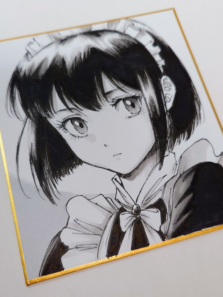 オリジナルイラスト 小色紙