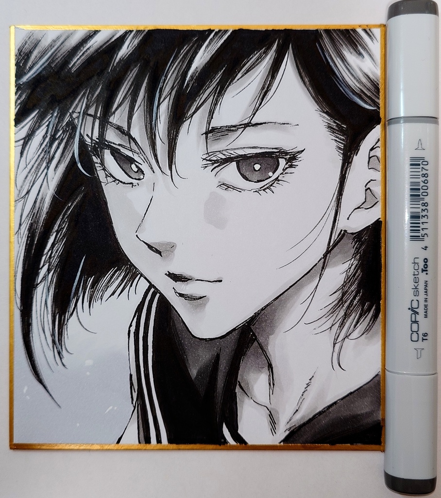 オリジナルイラスト 小色紙