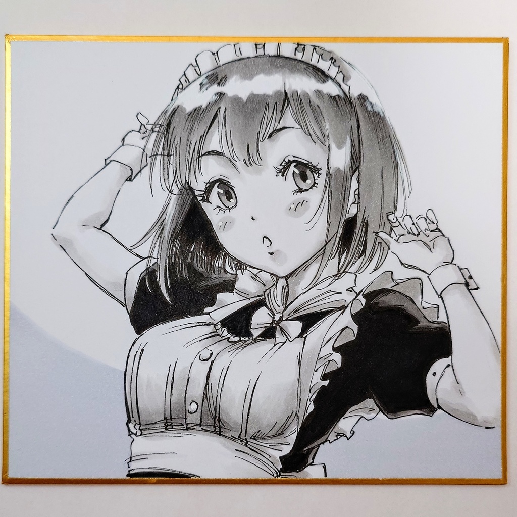 オリジナルイラスト 小色紙