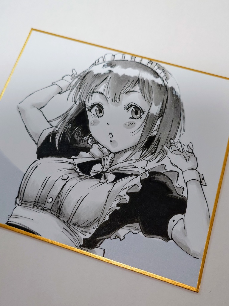 オリジナルイラスト 小色紙