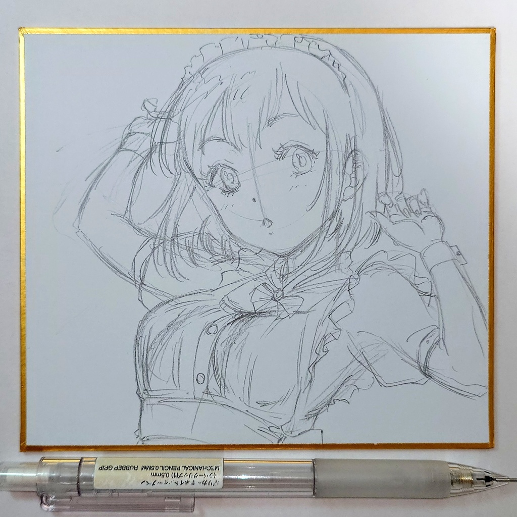 オリジナルイラスト 小色紙