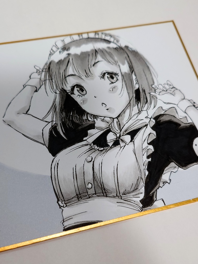 オリジナルイラスト 小色紙