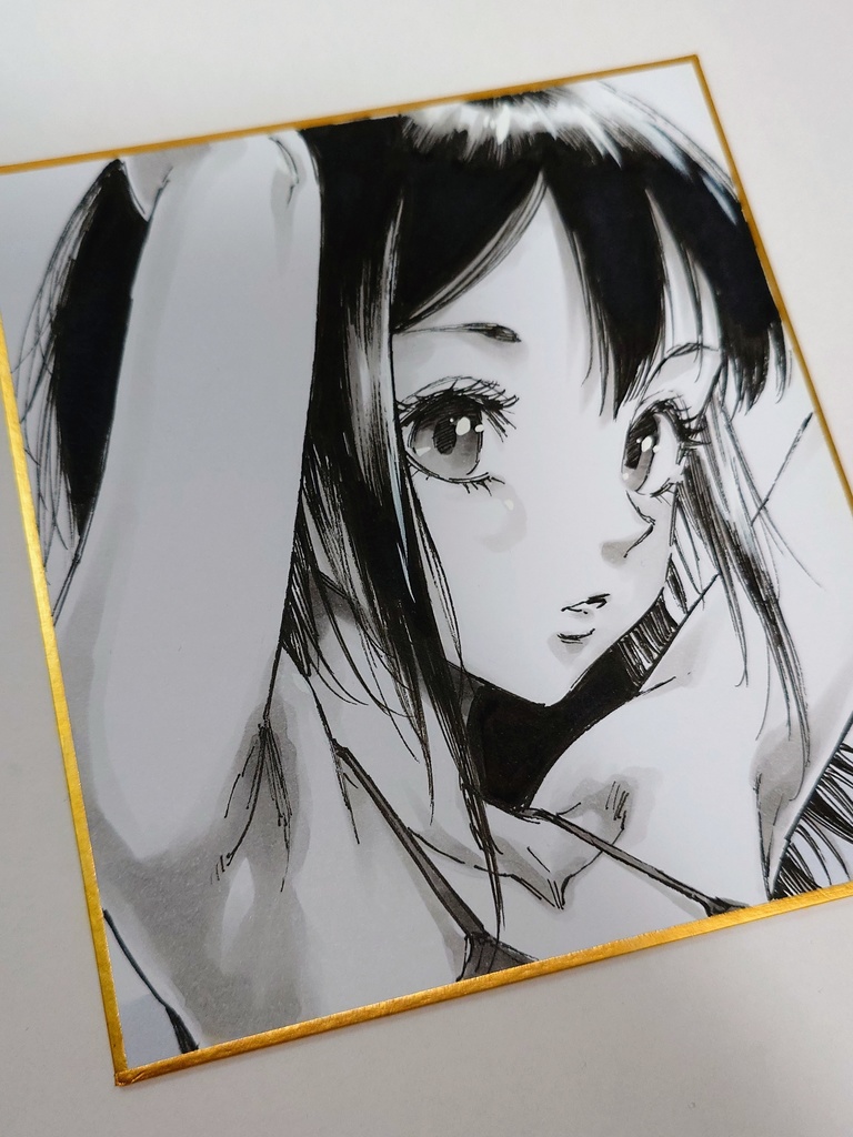 オリジナルイラスト 小色紙