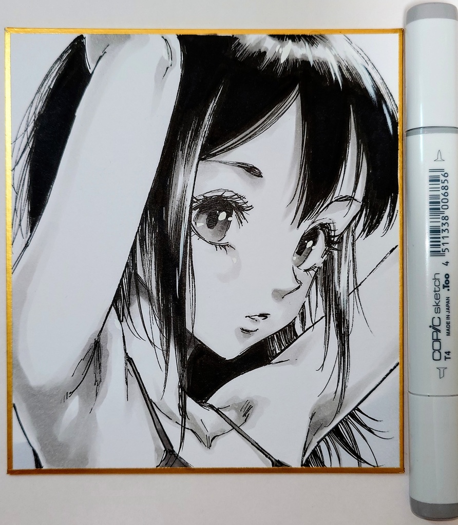 オリジナルイラスト 小色紙