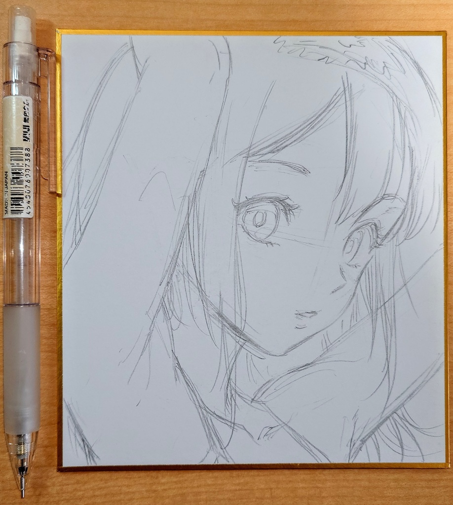 オリジナルイラスト 小色紙