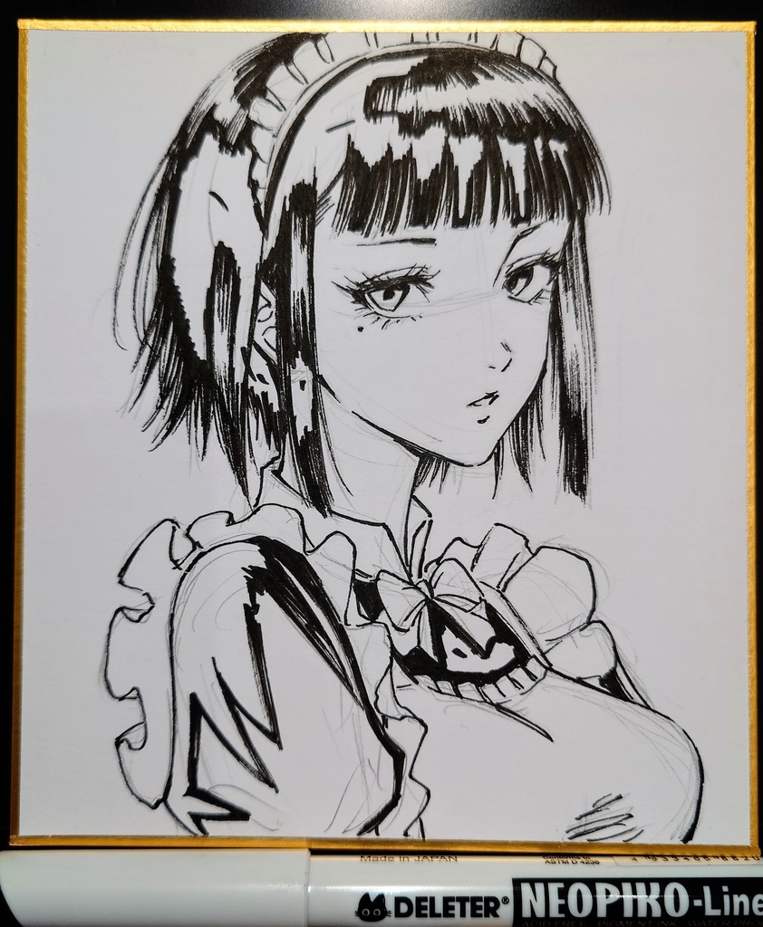 オリジナルイラスト 小色紙